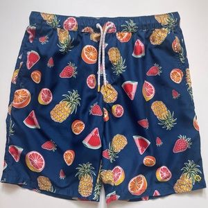 Empyre Men’s Fruit Print Swim Trunks